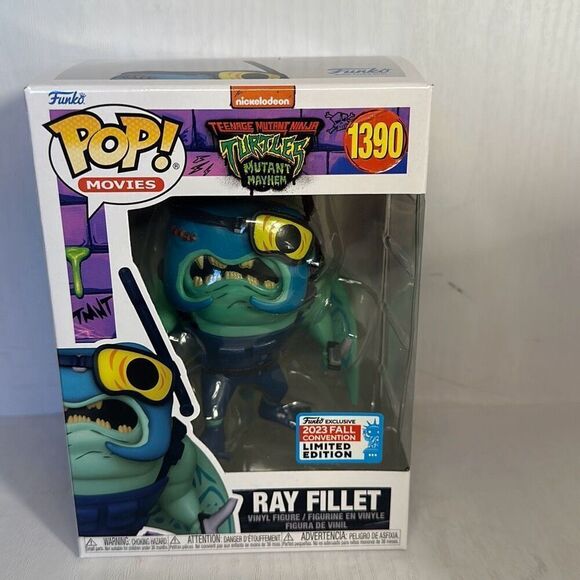 Funko Pop! Teenage Mutant Ninja Turtles - Ray Fillet #1390 NYCC 2023 - Picture 1 of 6